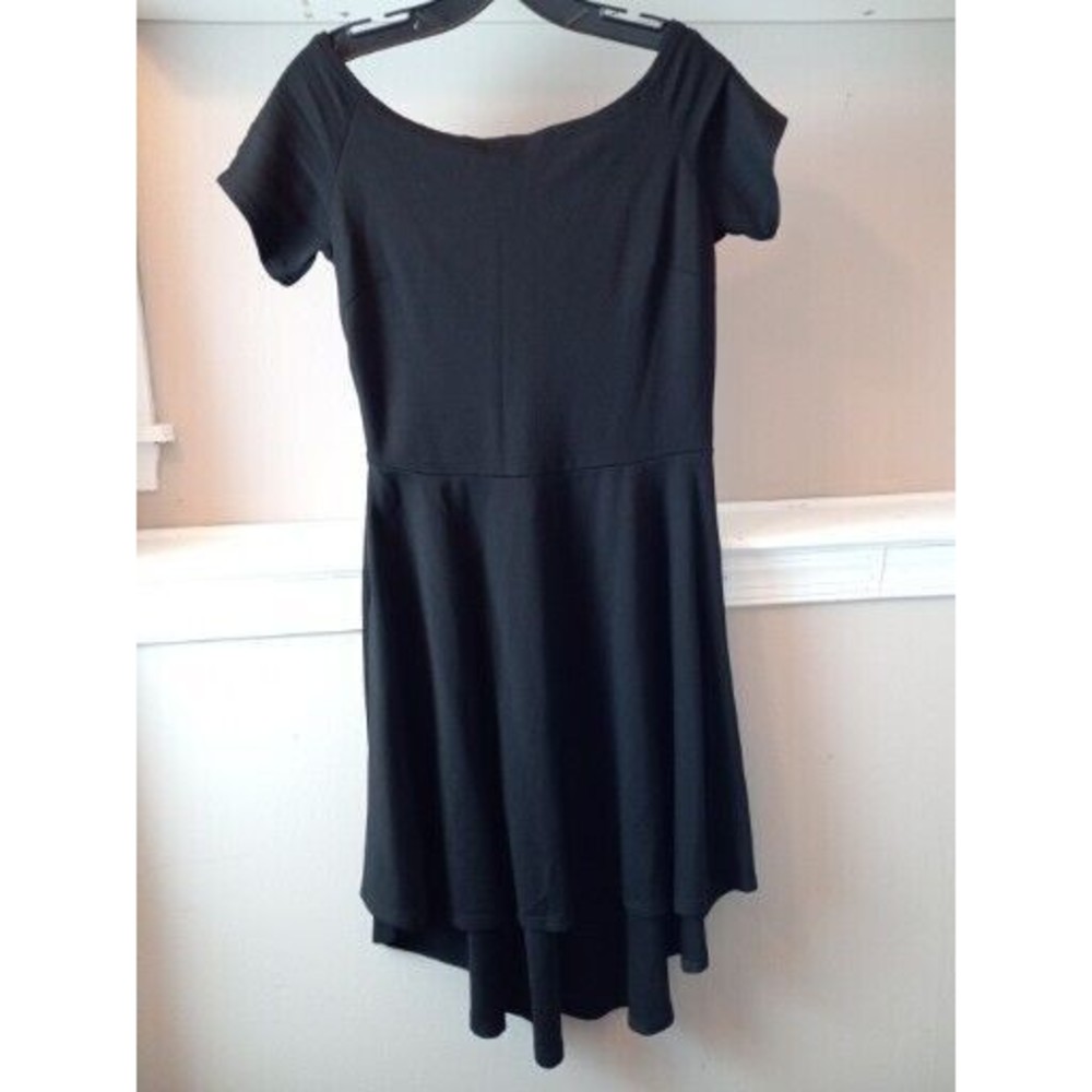 Sarin Matthews Black Assymetrical  Stretch Dress Size‎ Xl